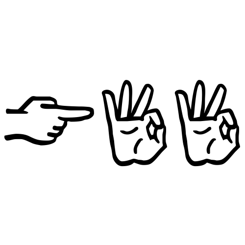 👉👌👌 Emoji Domain black and white Symbola rendering